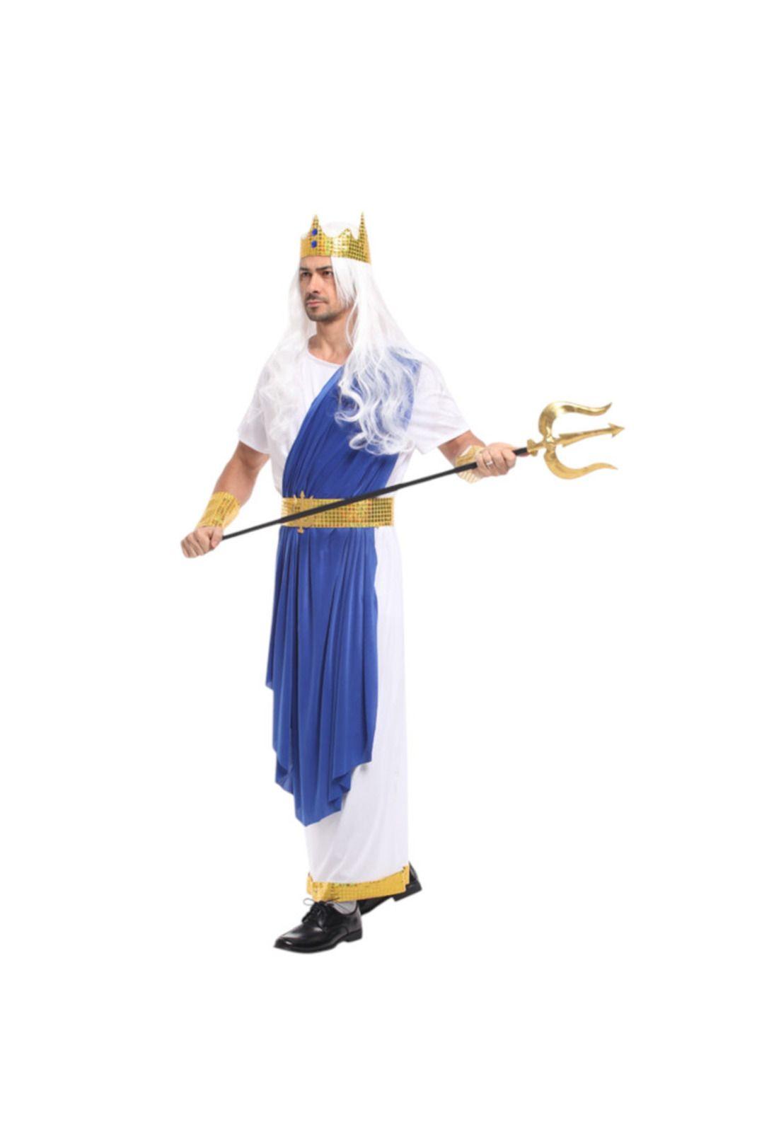 Disfraz Cosplay Poseion Dios del Mar Griego-1