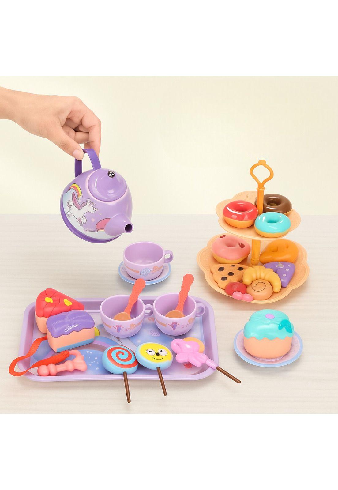 Maleta Juguete Unicornio Con Set Té Infantil Cocina-3