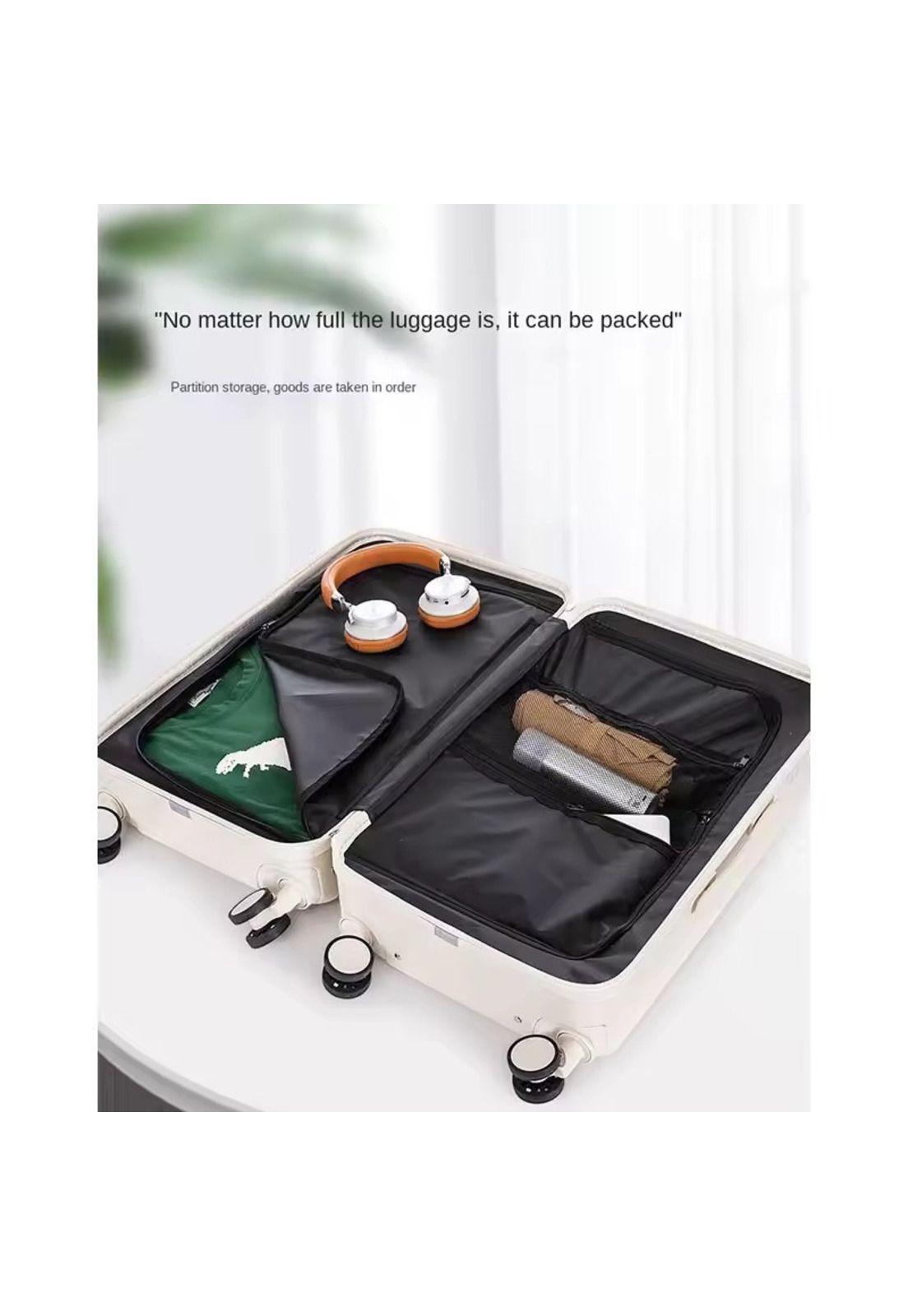 Maleta de Viaje Con Cargador 60 cm Blanco-4