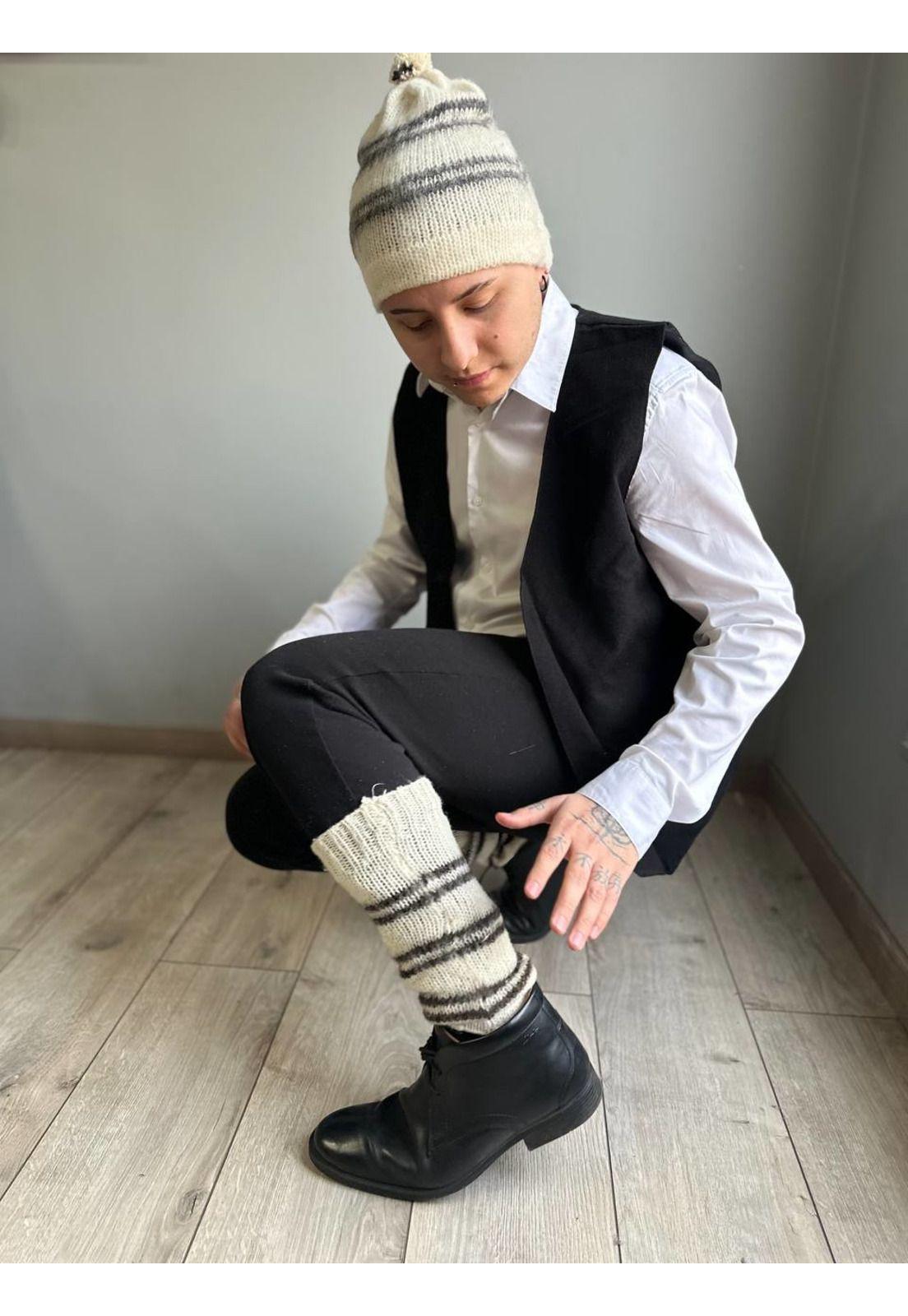  Vestimenta Chilote Para Adulto Chaleco Con Gorro Y Calcetin-7