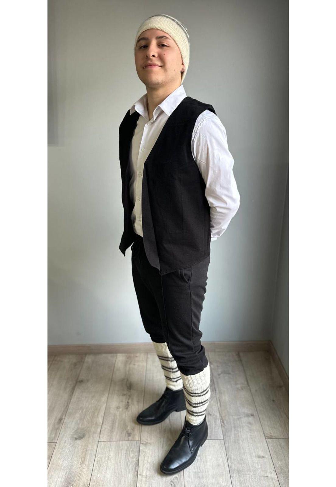  Vestimenta Chilote Para Adulto Chaleco Con Gorro Y Calcetin-9