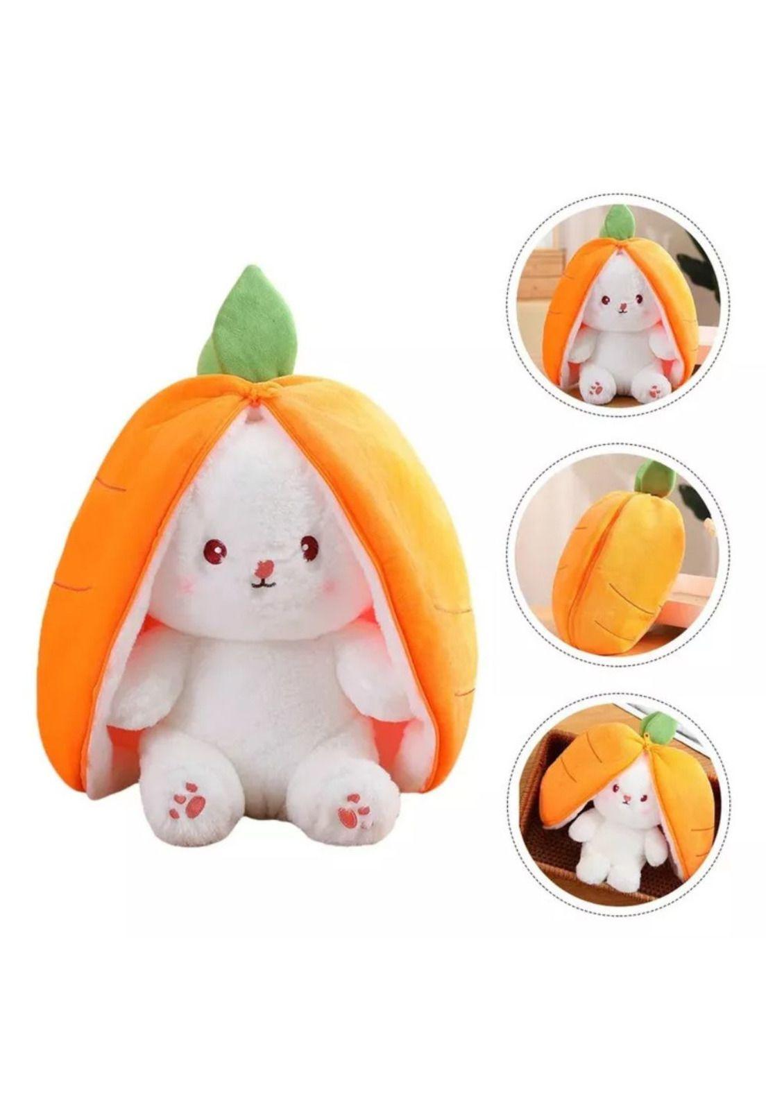 Peluche Conejo Zanahoria Kawaii Naranjo 50 CM-0