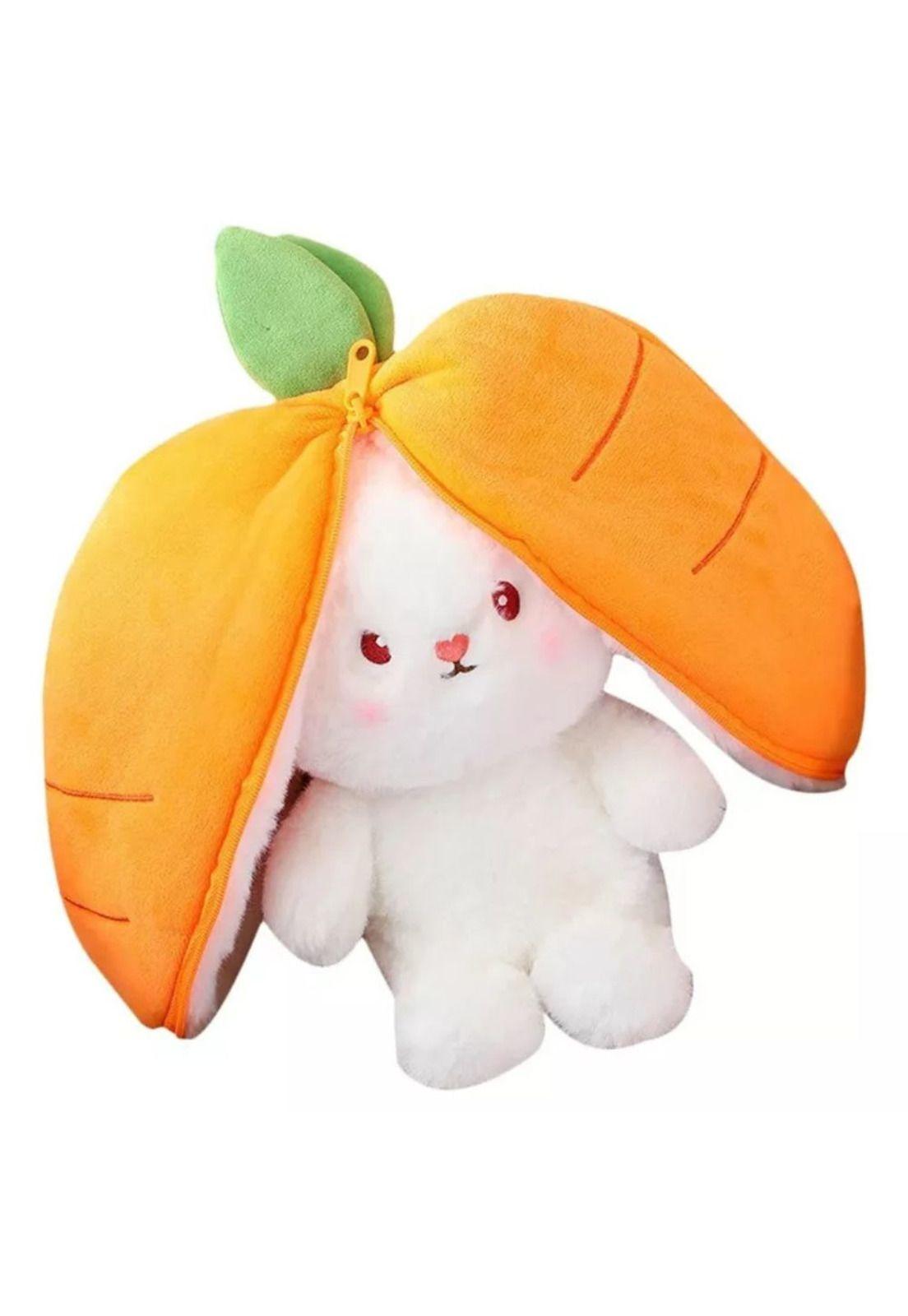 Peluche Conejo Zanahoria Kawaii Naranjo 50 CM-1