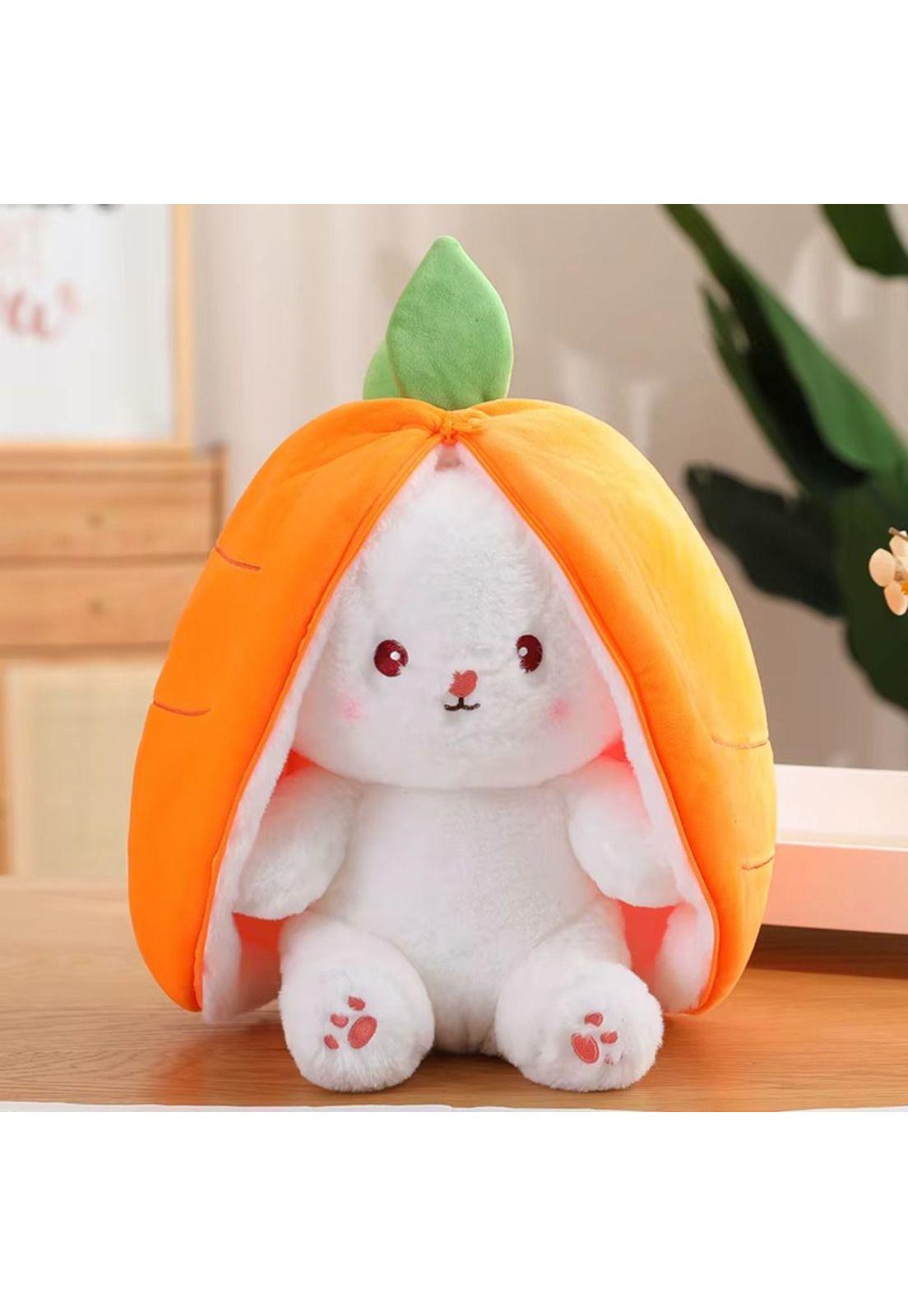 Peluche Conejo Zanahoria Kawaii Naranjo 50 CM-3