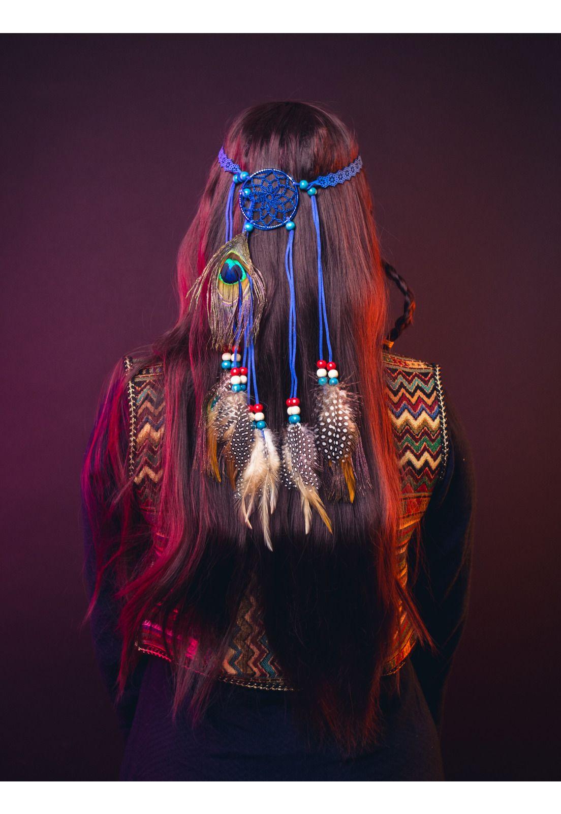 Chaqueta Y Diadema Cintillo Hippie Disfraz Accesorio-3