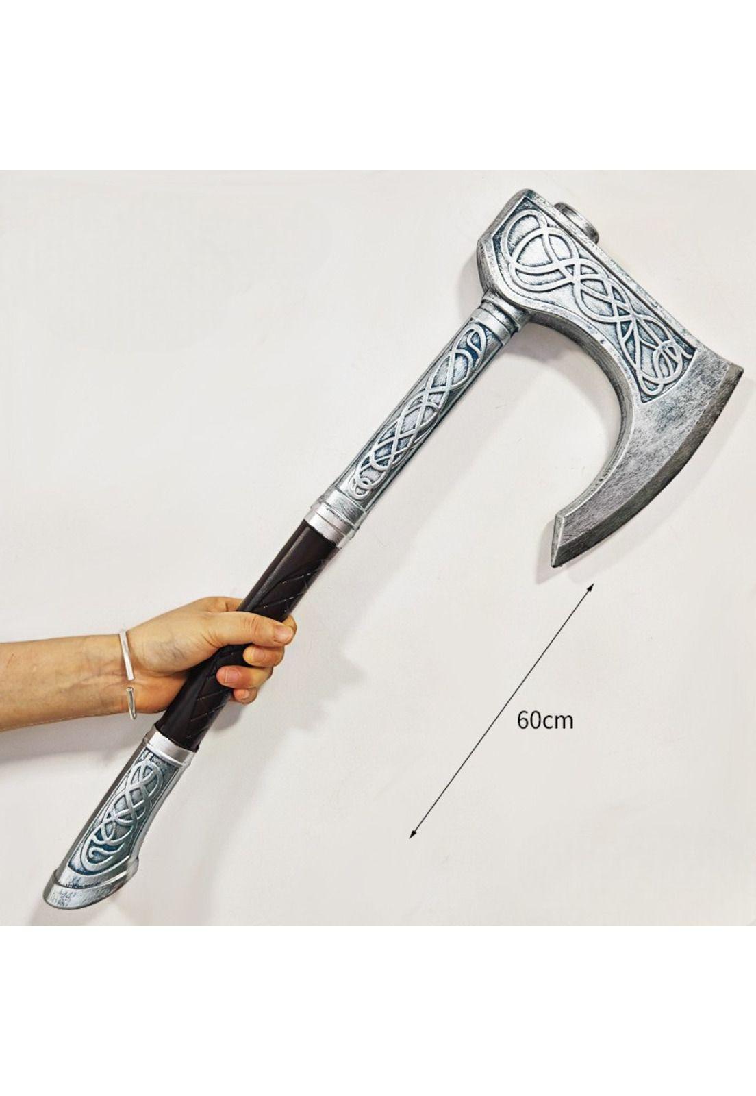 Hacha Vikinga Espada Medieval Accesorio Cosplay-1