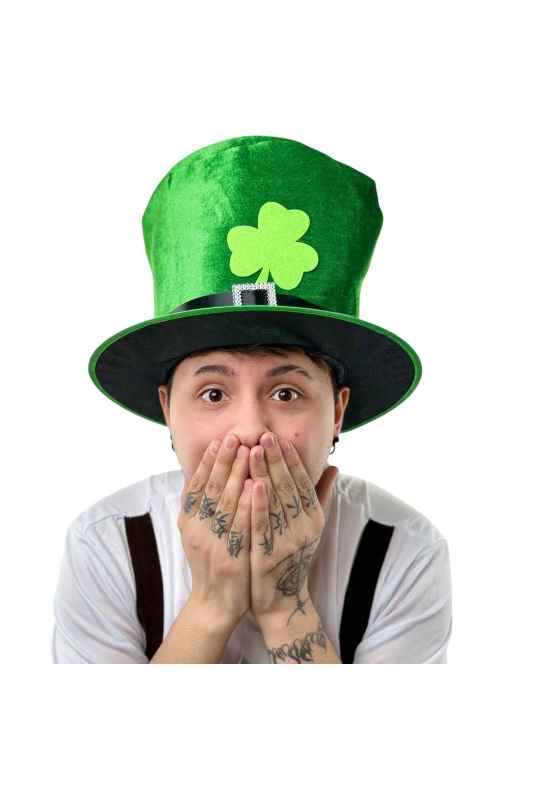 Gorro De San Patricio Verde Duende Trebol-0
