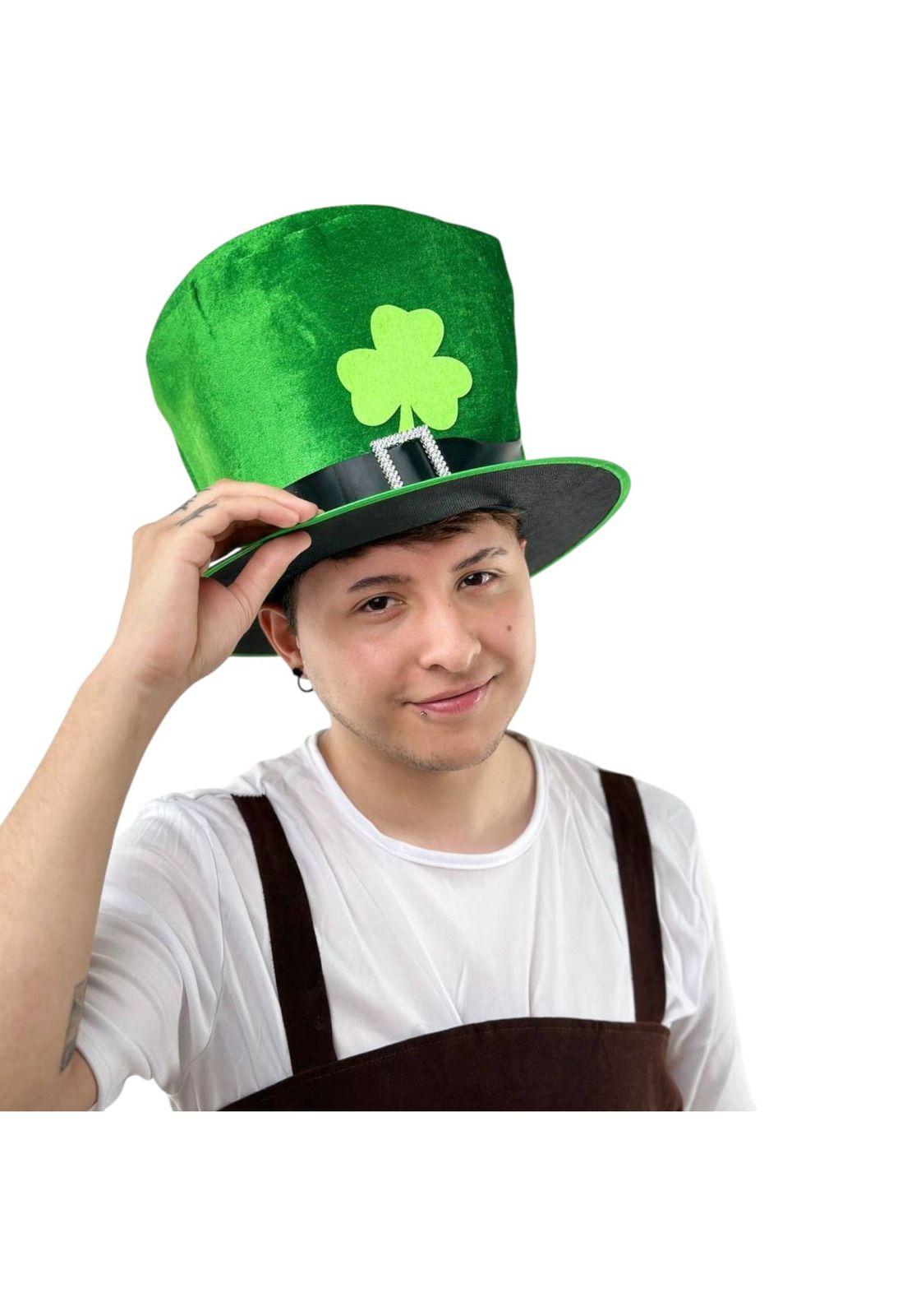 Gorro De San Patricio Verde Duende Trebol-1