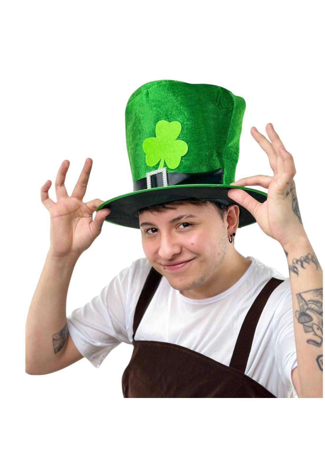 Gorro De San Patricio Verde Duende Trebol-3