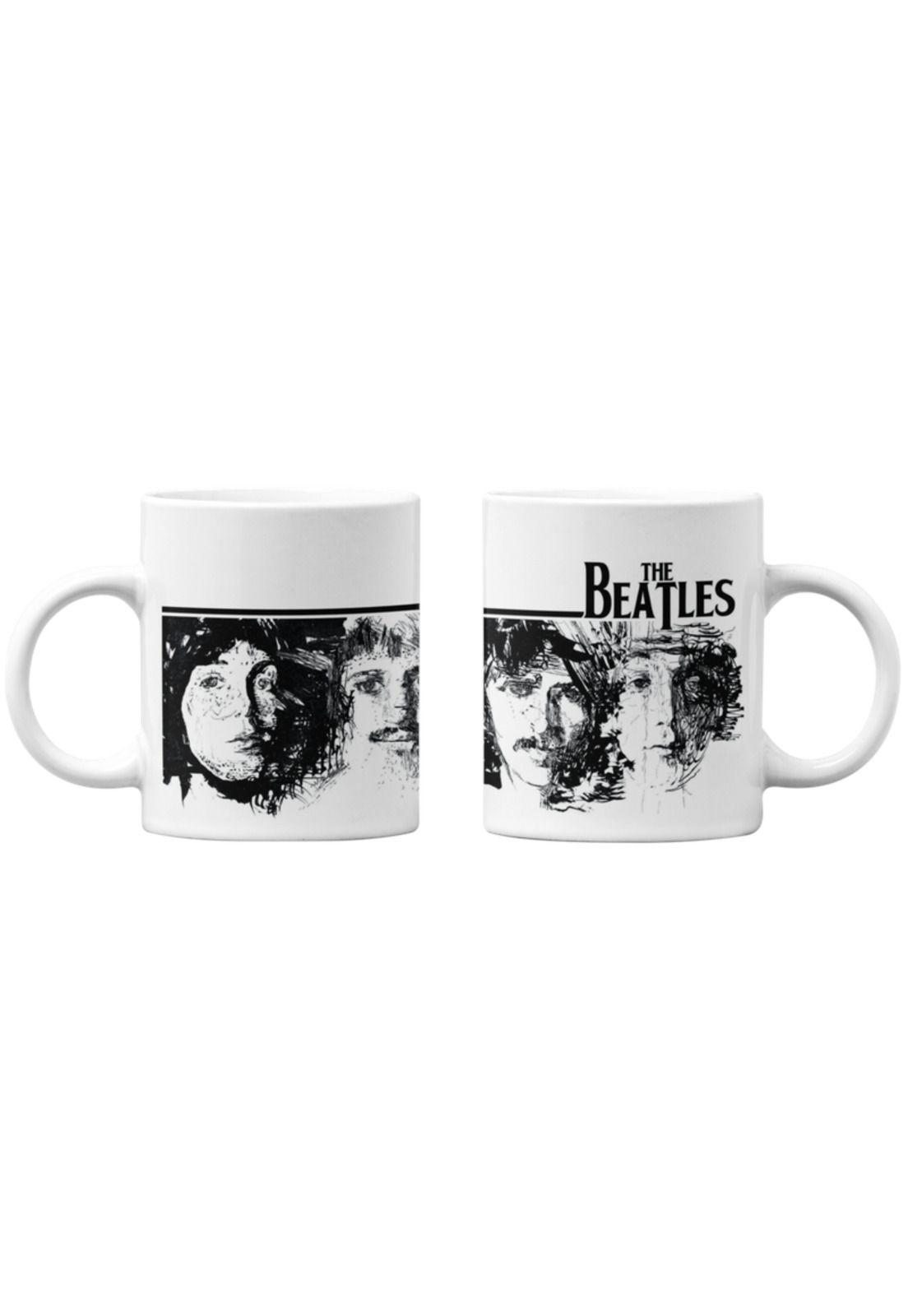 tazones tazas blancas The Beatles Musica Rock-0