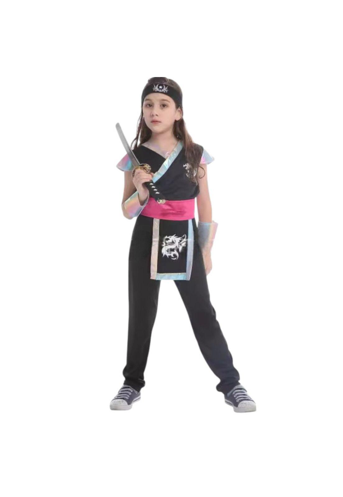 Disfraz Infantil Ninja Dragon Niña-1