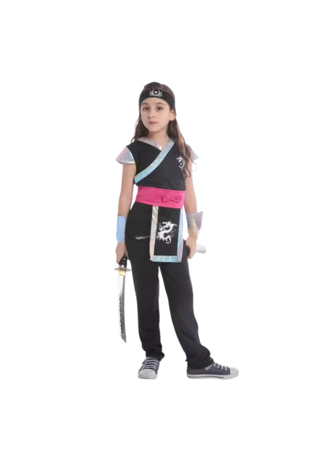 Disfraz Infantil Ninja Dragon Niña-2
