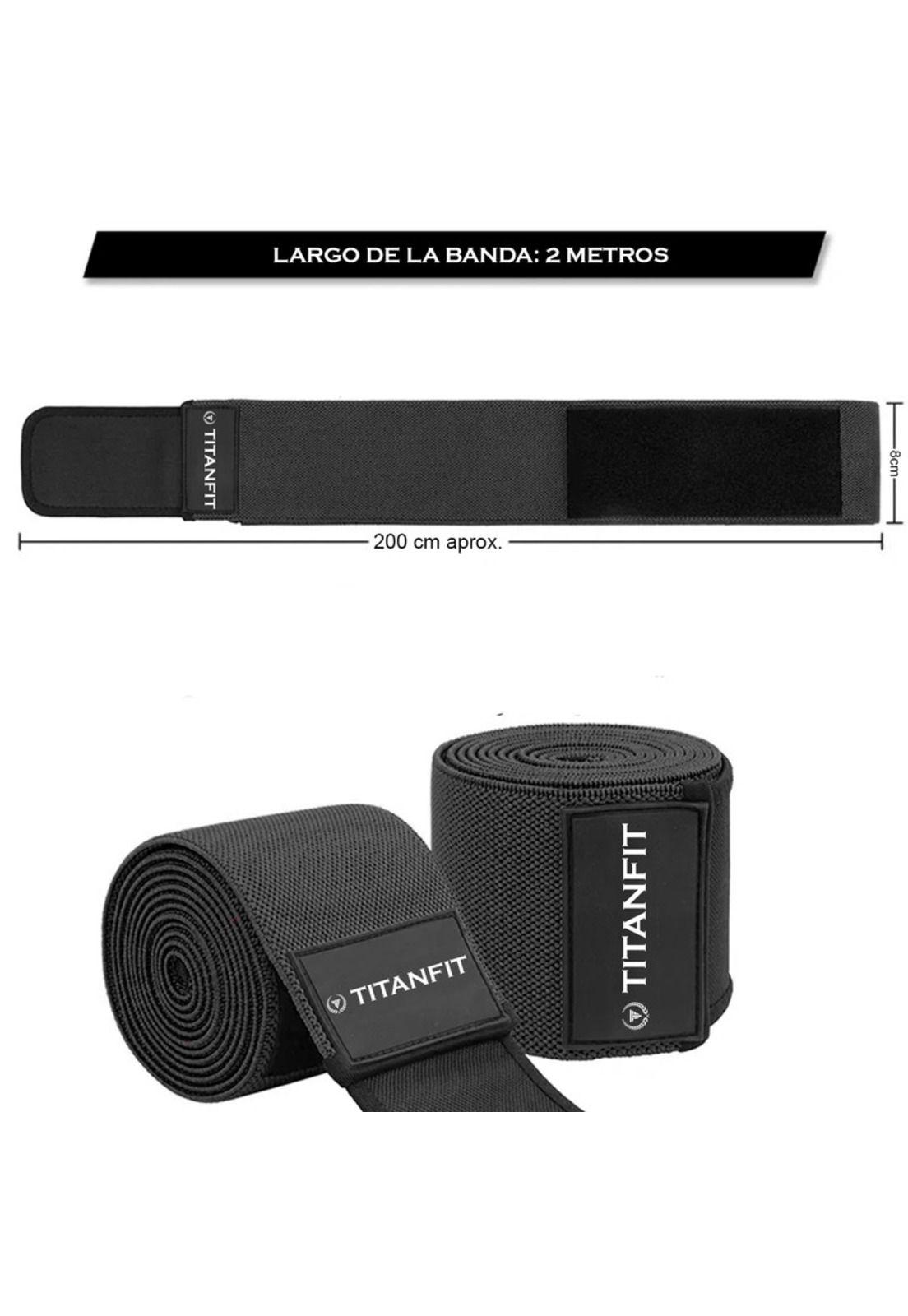 Rodillera elastica Pelta Negra TitanFit-3