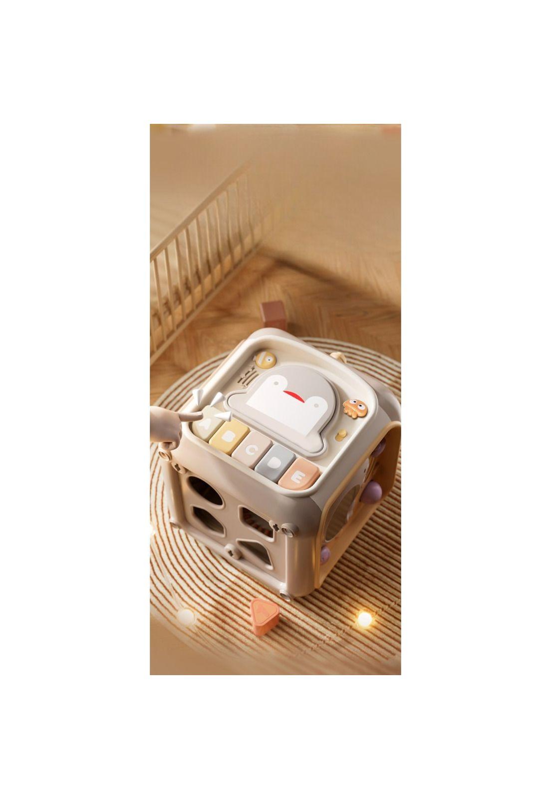 Cubo Didáctico Interactivo Para Bebés Con Juegos Montessori-2