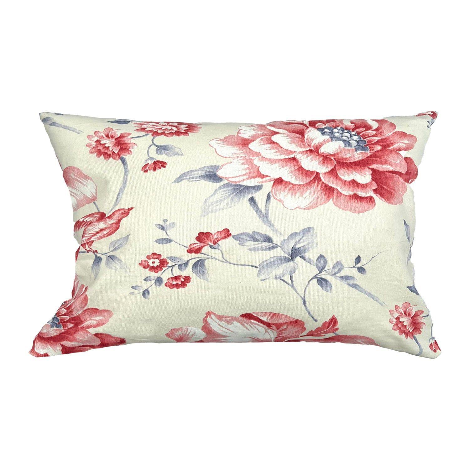 Cojin Decorativo Diseño Rosa Serena 60x40 Relleno-0