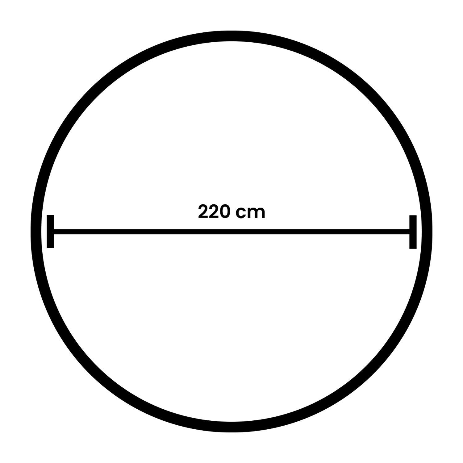 Mantel para Mesa de Tela Circular Organza Blanco 180 cm-2