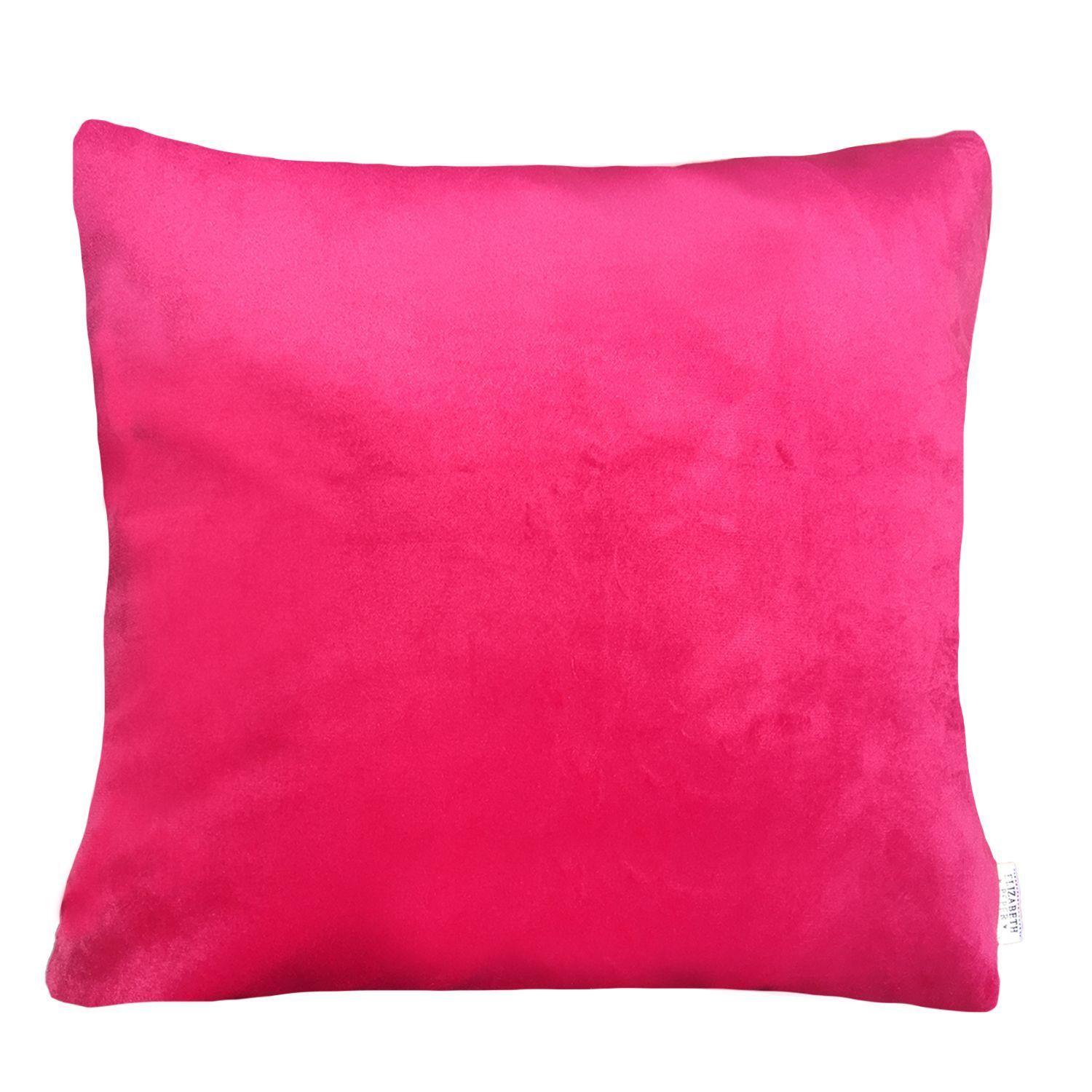 FUNDA COJIN DECORATIVO DISEÑO SUAVE ROSA FUCSIA 50x50-0