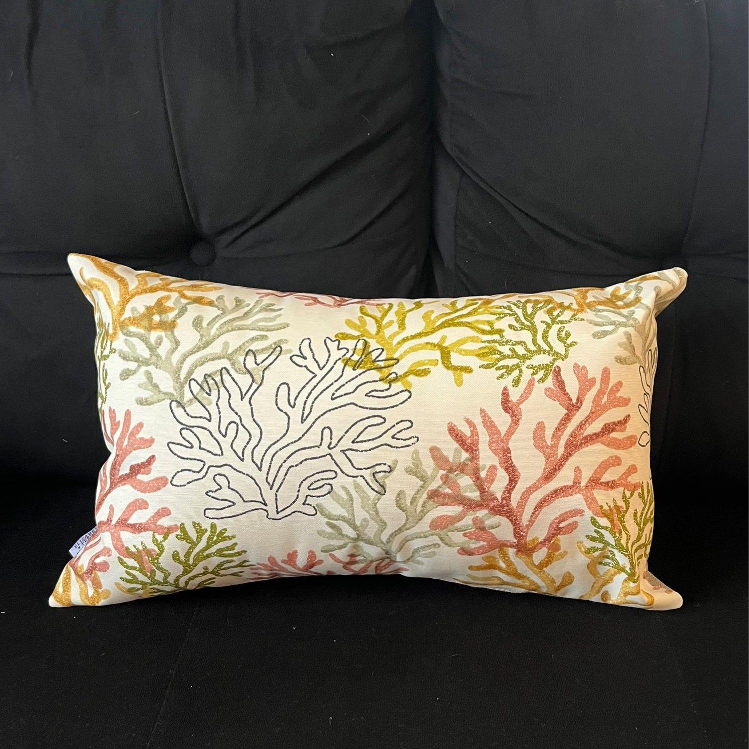 Cojin Decorativo Diseño Corales 80x40 Relleno-2