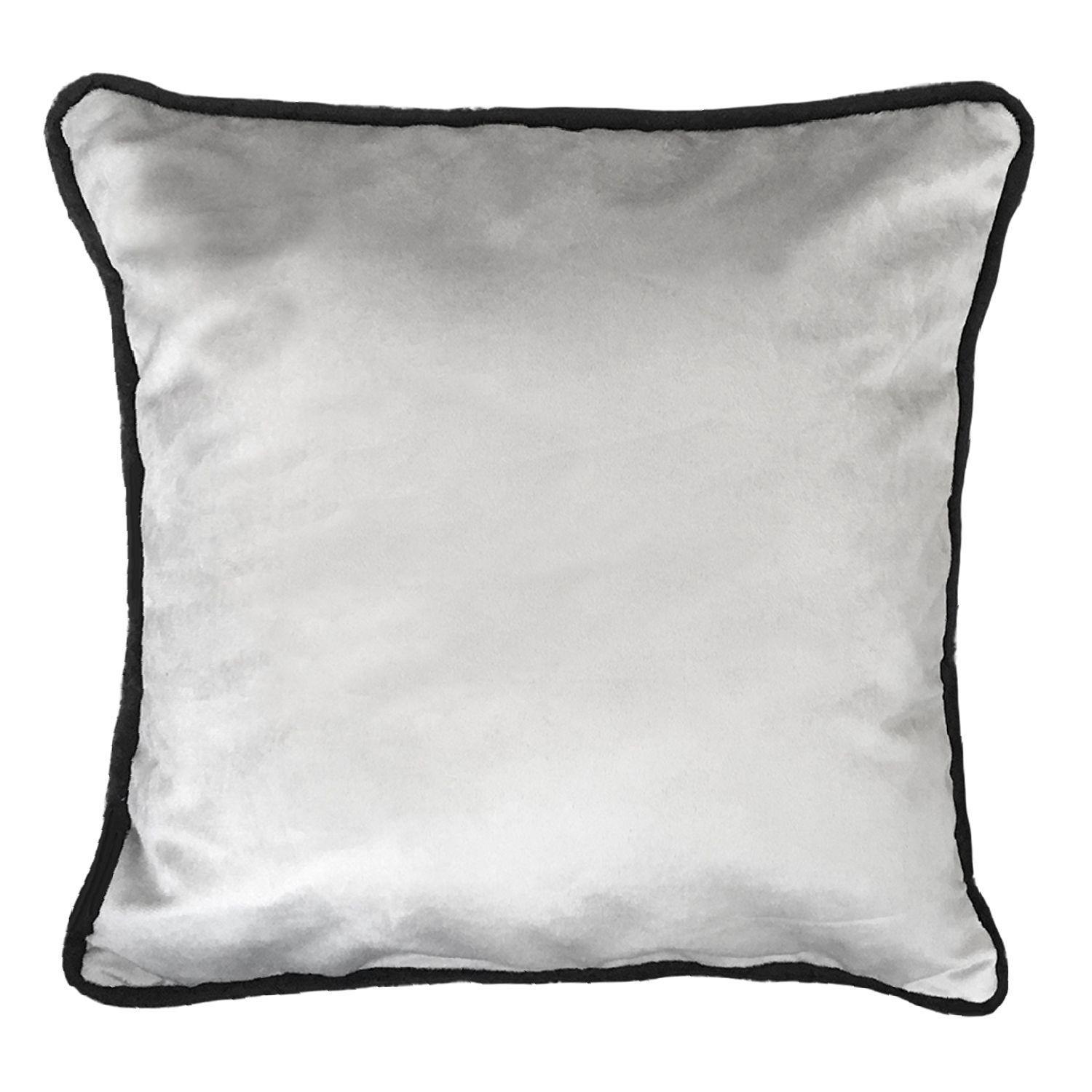 FUNDA COJIN DECORATIVO DISEÑO GRIS BORDE NEGRO 45X45-0