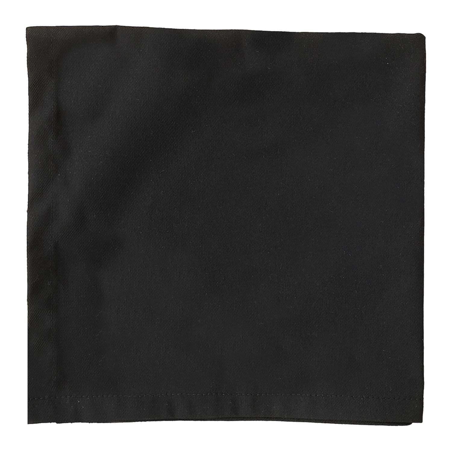 JUEGO DE 4 SERVILLETAS DE TELA 40X40 NEGRO-1