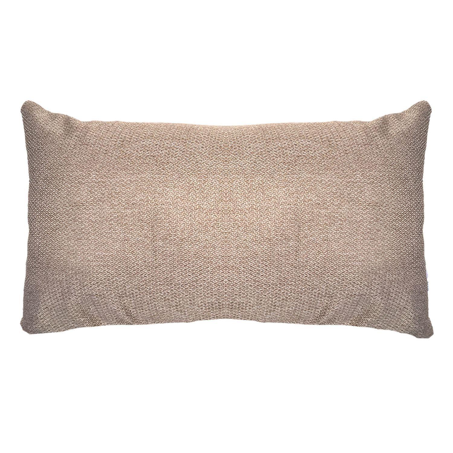 COJIN DECORATIVO DISEÑO LINO BEIGE OSCURO 50X30 RELLENO-0
