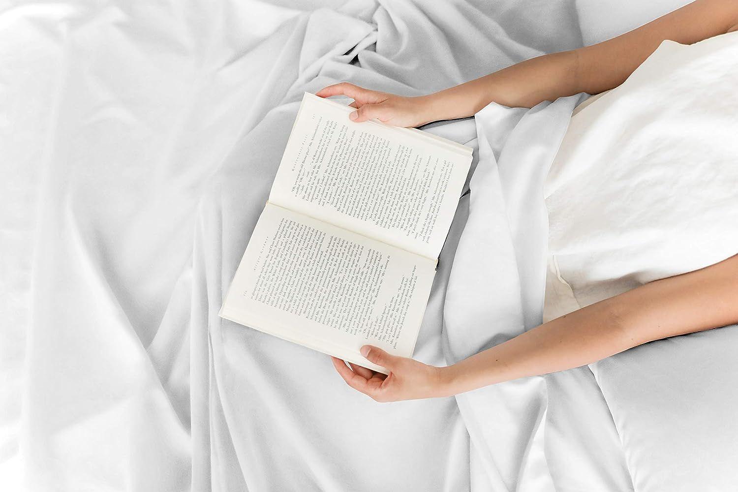 Juego de Sábanas 180 Hilos Blanco 50/50 Polycotton 1 Plaza-3