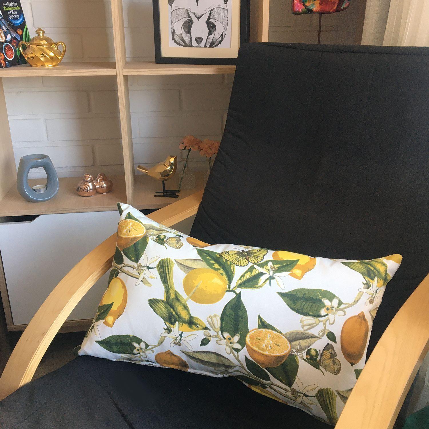 COJIN DECORATIVO LIMONES AMARILLO Y VERDE 50X30 RELLENO-2