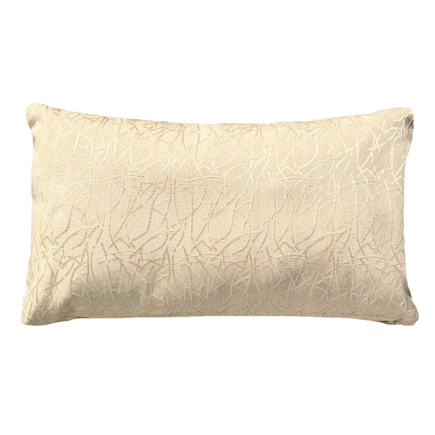 FUNDA COJIN DECORATIVO DISEÑO TEXTURA CREMA 50X30-0