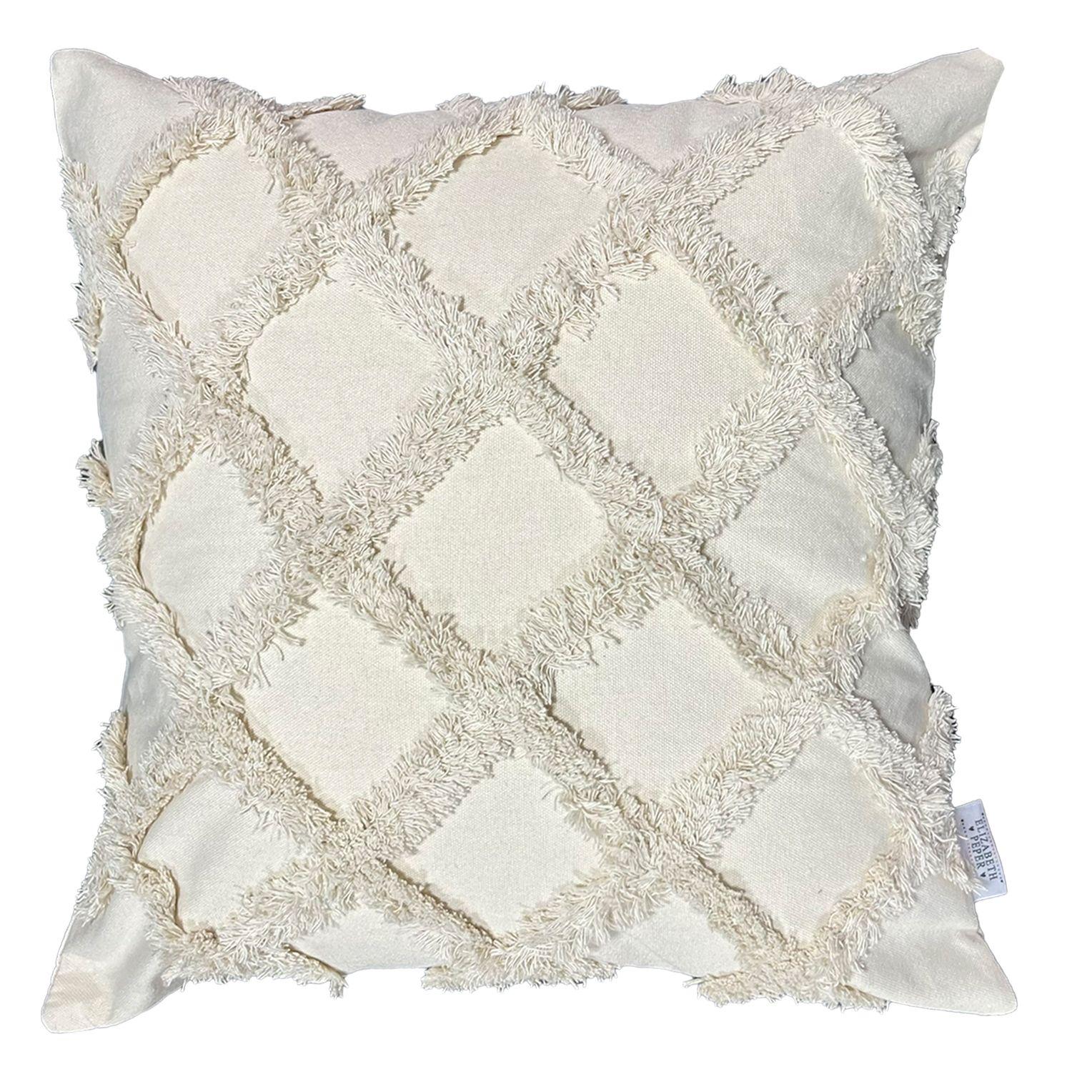 Cojin Decorativo Diseño Bombay Beige 45x45 Relleno-0