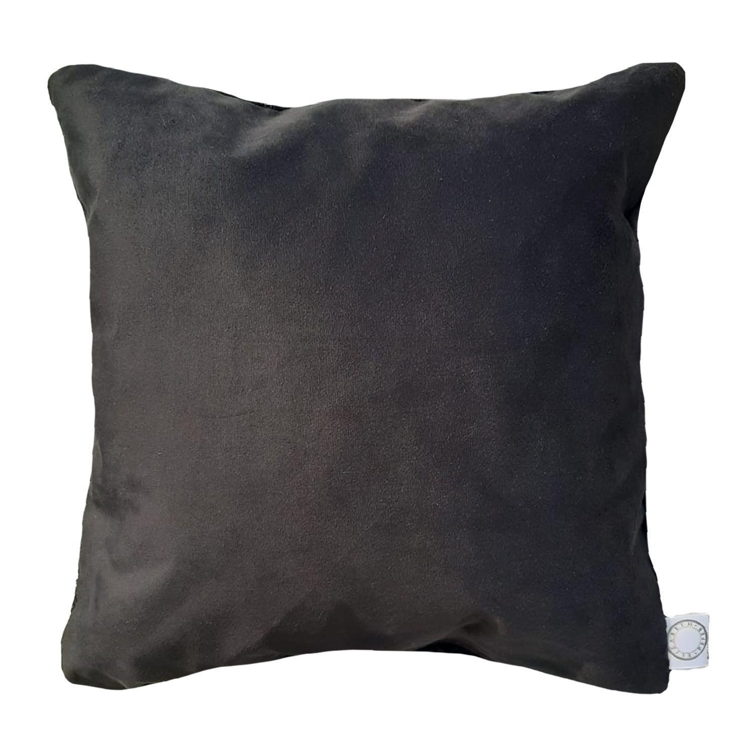 FUNDA COJIN DECORATIVO DISEÑO SUAVE NEGRO 50x50-0