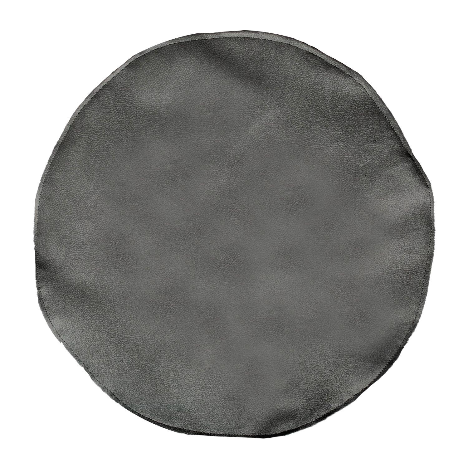 Individuales De Tela Reversibles Mandalas Negro Circular 4 u-2