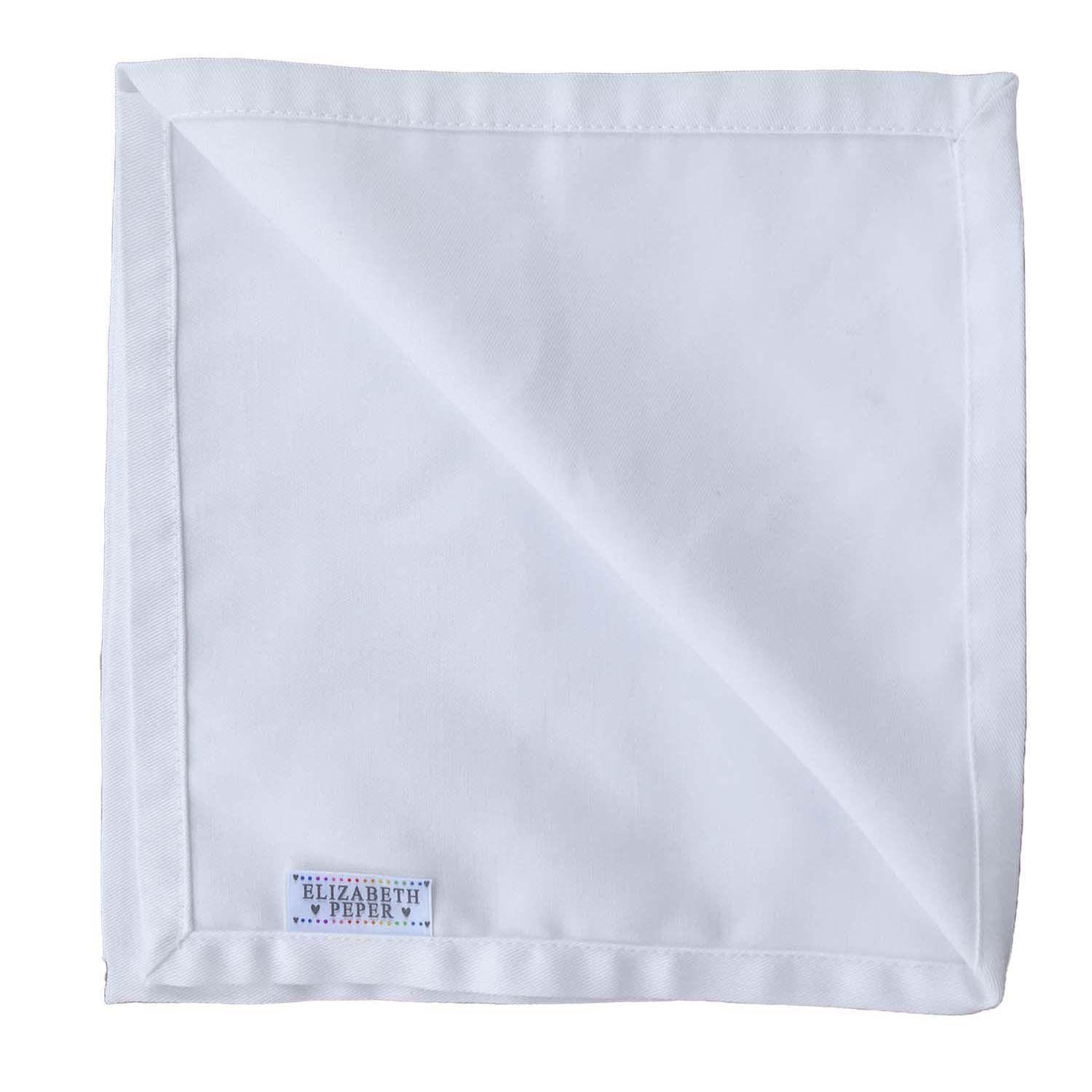 JUEGO DE 6 SERVILLETAS DE TELA 50X50 BLANCO-2