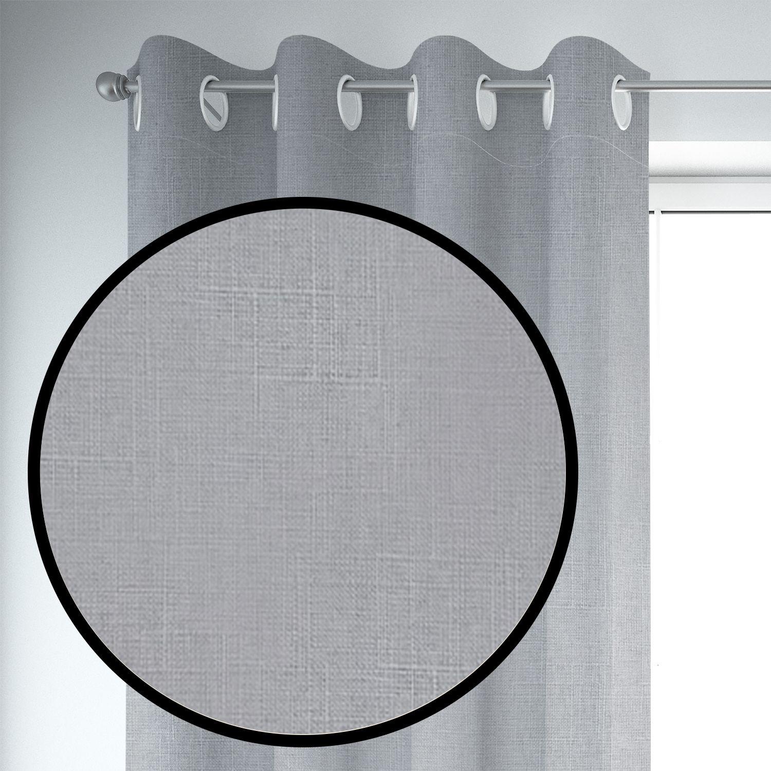 Set de Cortinas Blackout 2 Paños de 140 x 220 cm Gris Perla-2