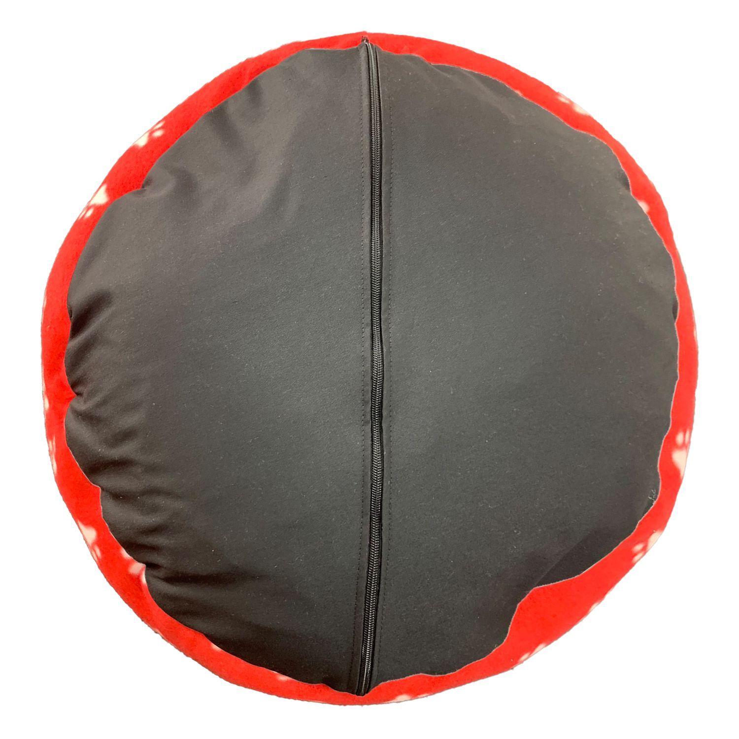 CAMA PARA MASCOTA ANTIESTRES 60CM CON MANTA ROJO-4