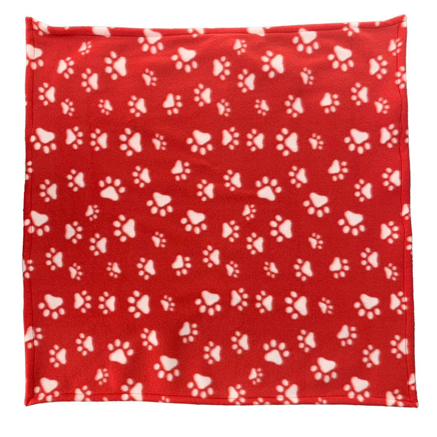 CAMA PARA MASCOTA ANTIESTRES 60CM CON MANTA ROJO-3