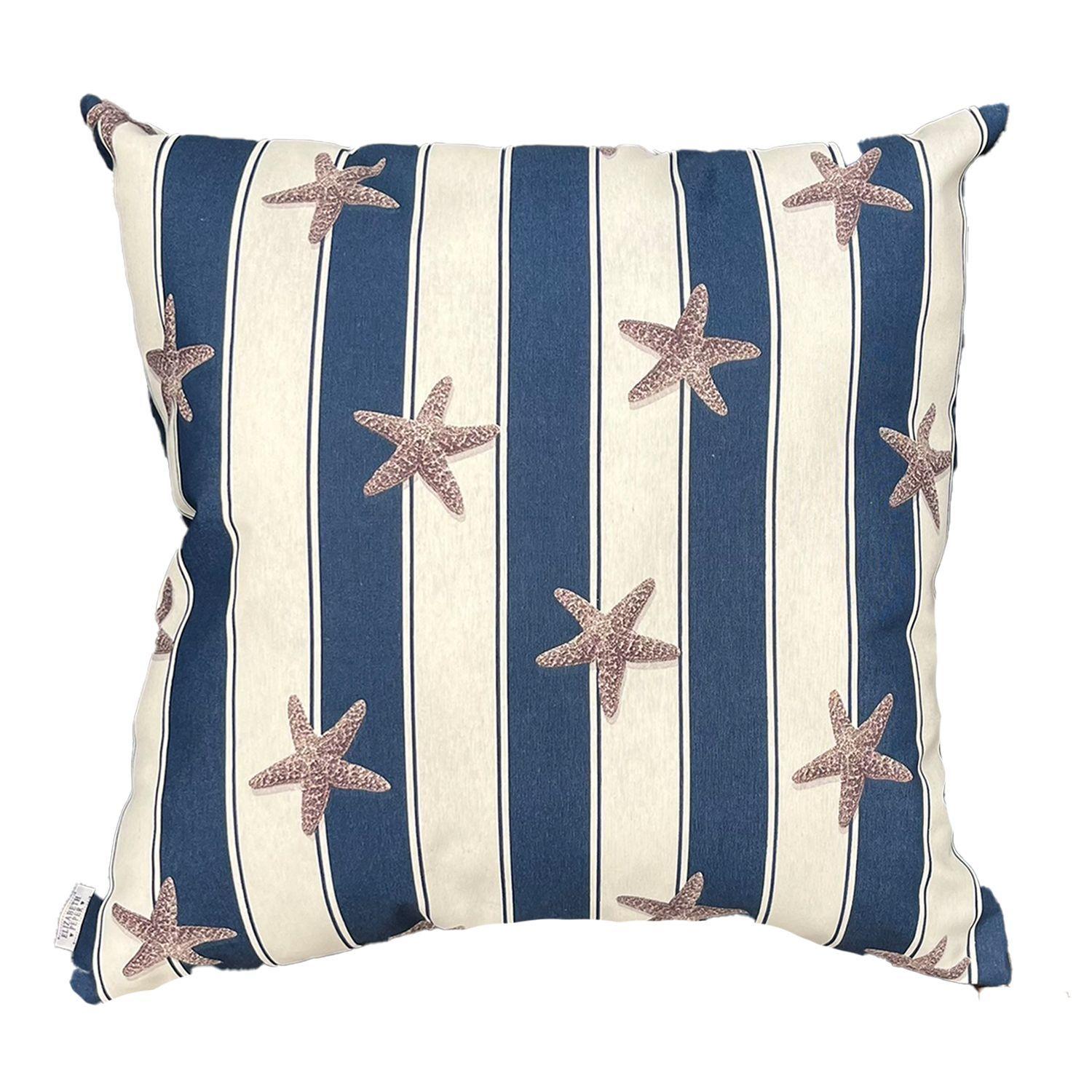 Cojín Decorativo Diseño Nautico Azul 60x60 Relleno-0