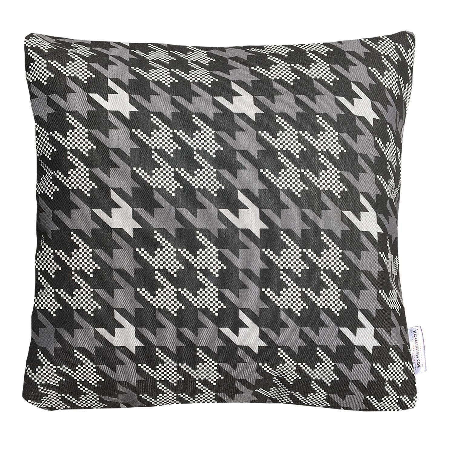 COJIN DECORATIVO DISEÑO PRINT GRIS Y NEGRO 45X45 RELLENO-0