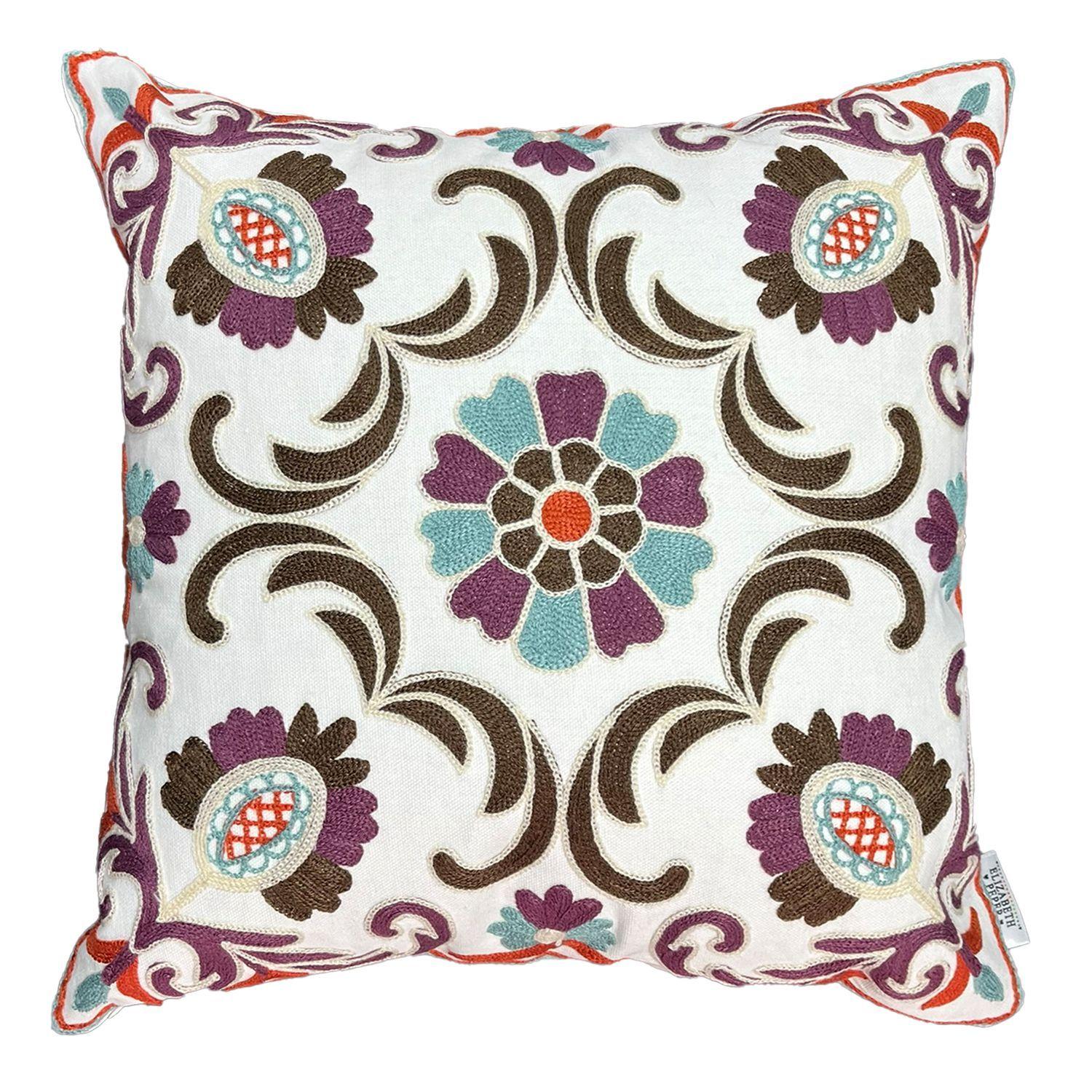 Funda Cojin Decorativo Diseño Jaipur Morado 45x45-0