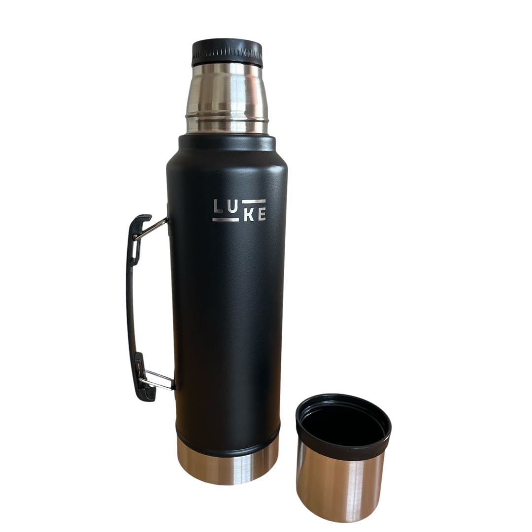 Termo Liquido Acero Inoxidable 1.3 L Granite Negro -  LUKE-2
