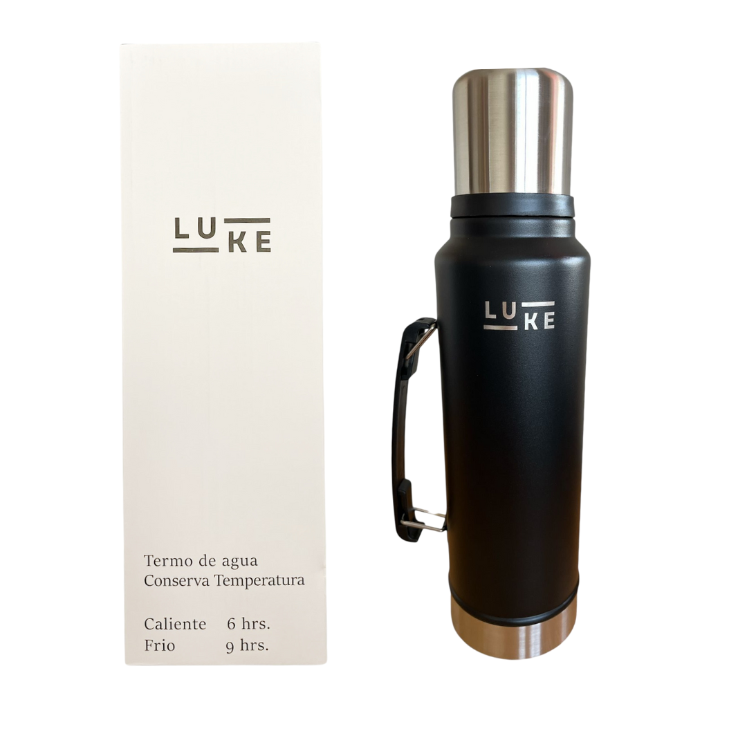 Termo Liquido Acero Inoxidable 1.3 L Granite Negro -  LUKE-5