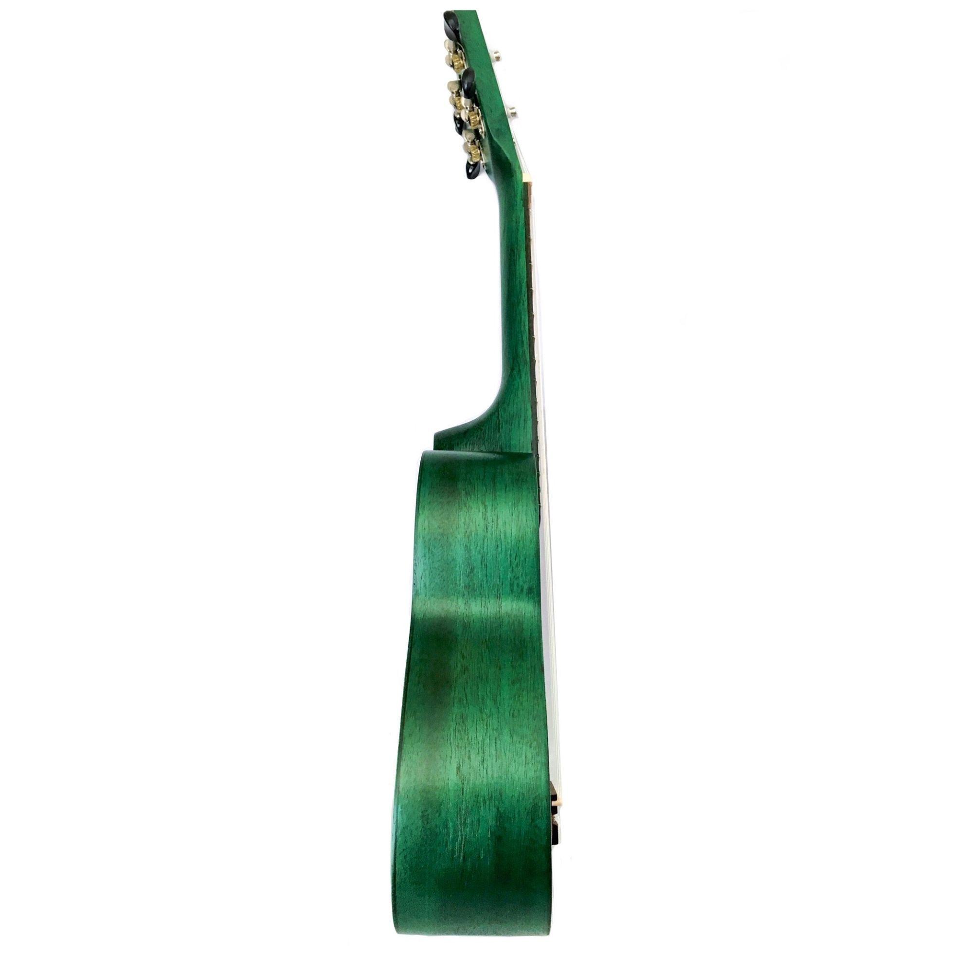 UKELELE SOPRANO VESTON CAOBA VERDE C/FUNDA MOCHILA-3