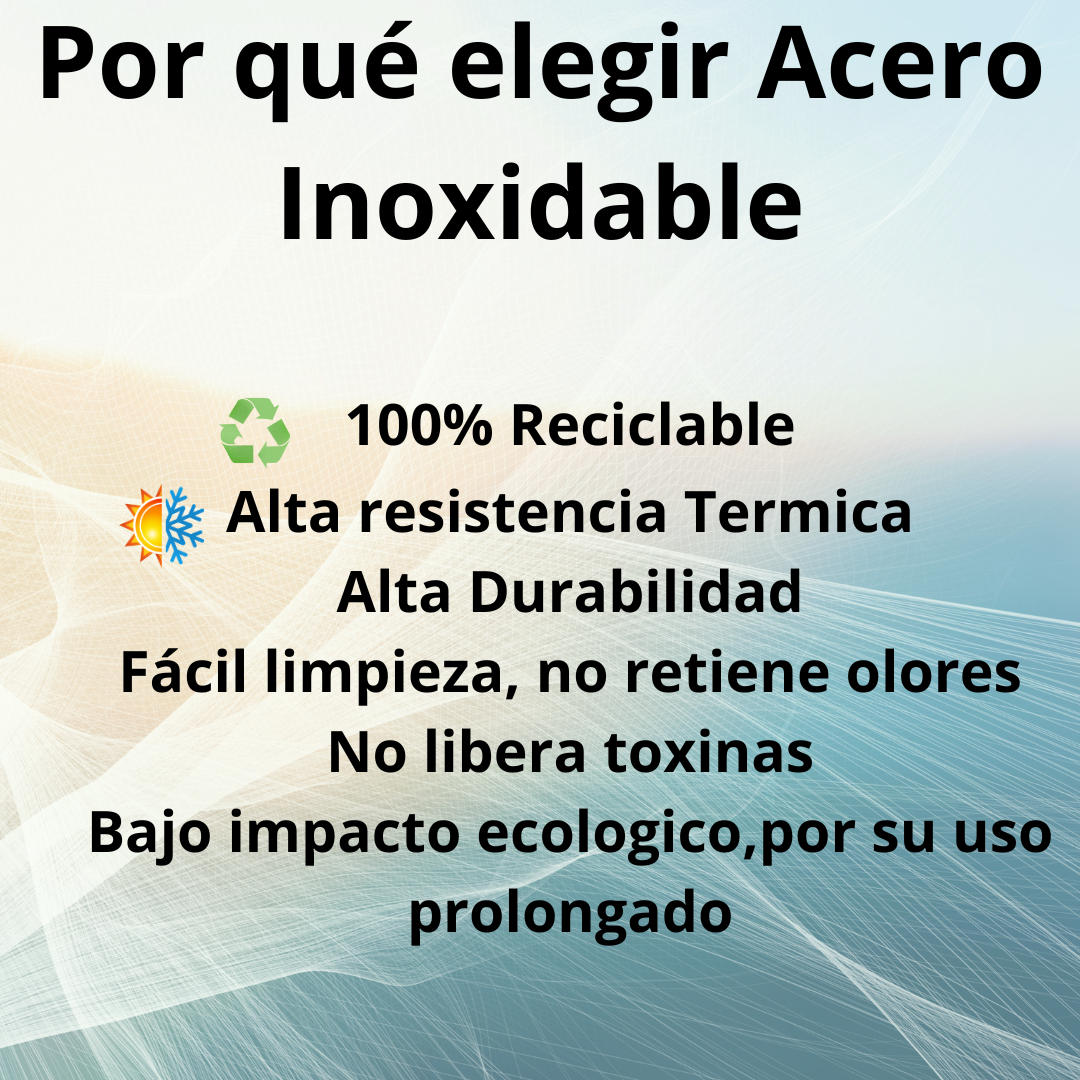 Termo Acero Inoxidable Color Verde 1.3 L Genérico manilla plegable-7