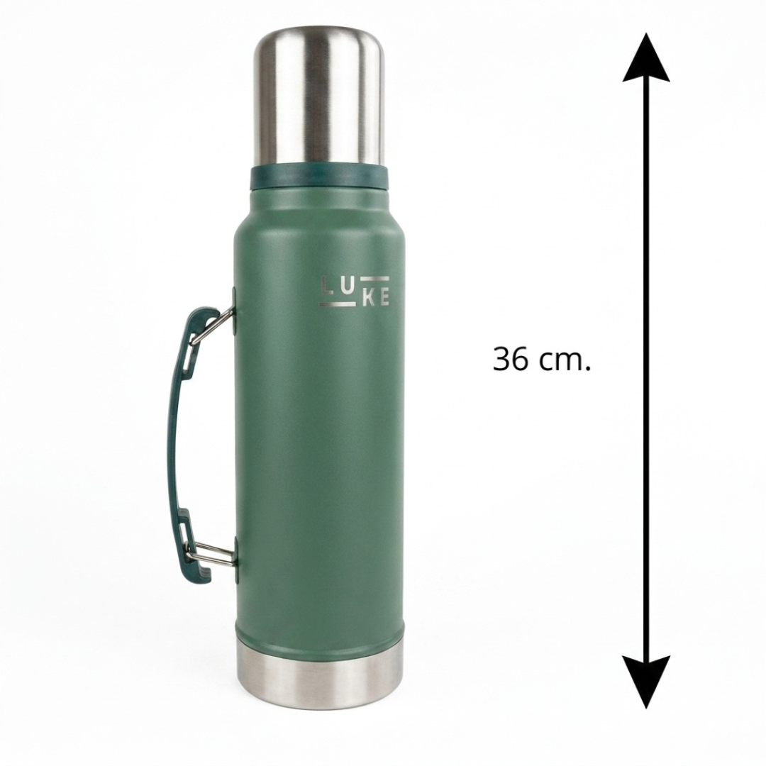 Termo  Liquido Acero Inoxidable 1.3 L  Granite Verde - LUKE-2