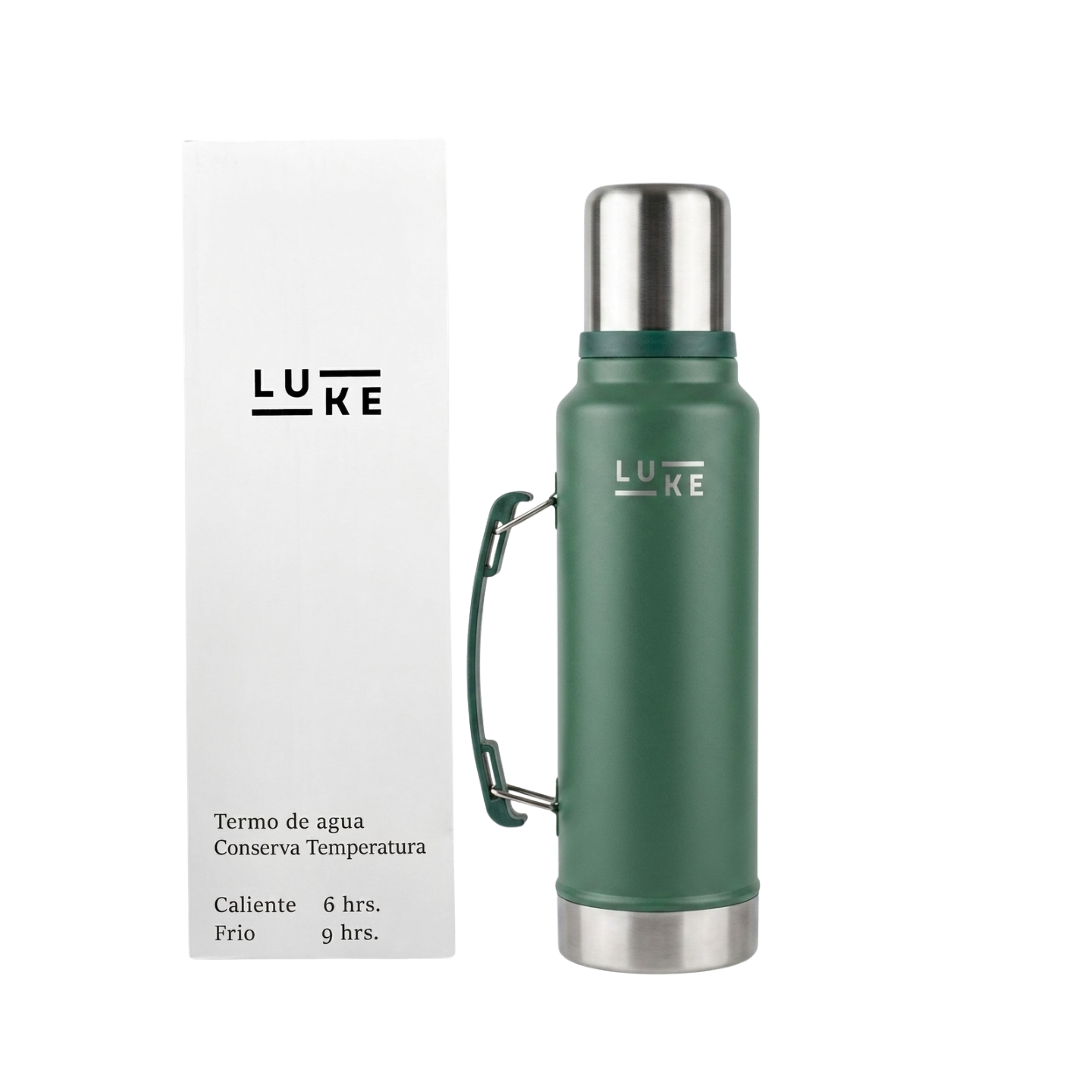 Termo  Liquido Acero Inoxidable 1.3 L  Granite Verde - LUKE-3