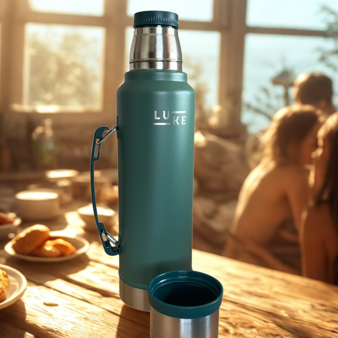Termo  Liquido Acero Inoxidable 1.3 L  Granite Verde - LUKE-4