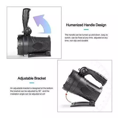 Linterna Led Foco Largo Alcance 1500lm Usb Camping W866a-2