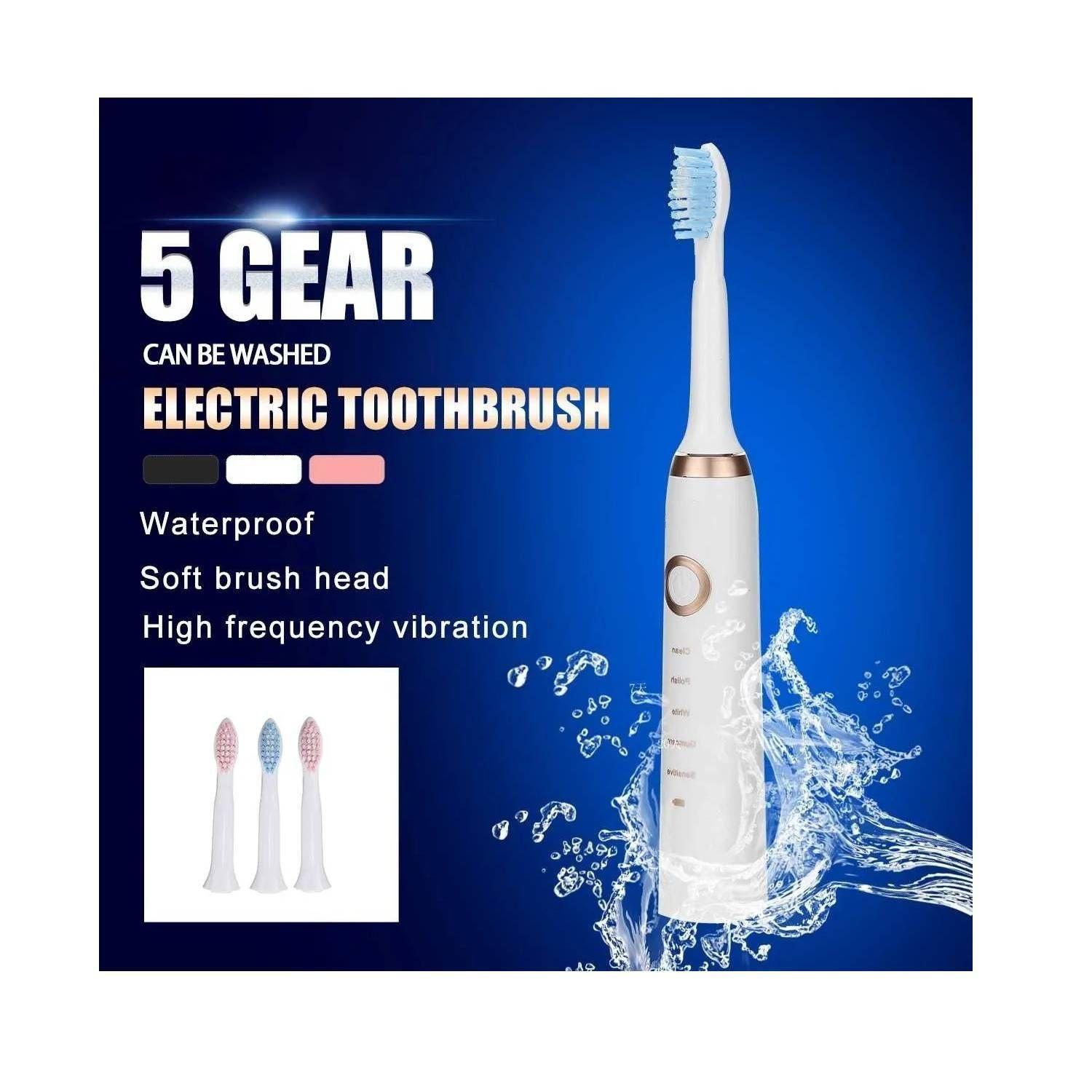 Cepillo De Dientes Eléctrico Recargable Usb 4 Cabezal-2