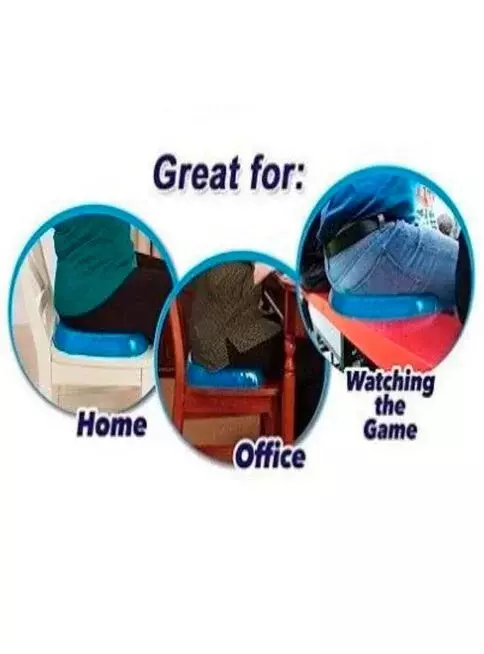 Cojín Silla Gel Goma Ortopédico Ergonómico Auto Asiento Oficina-2