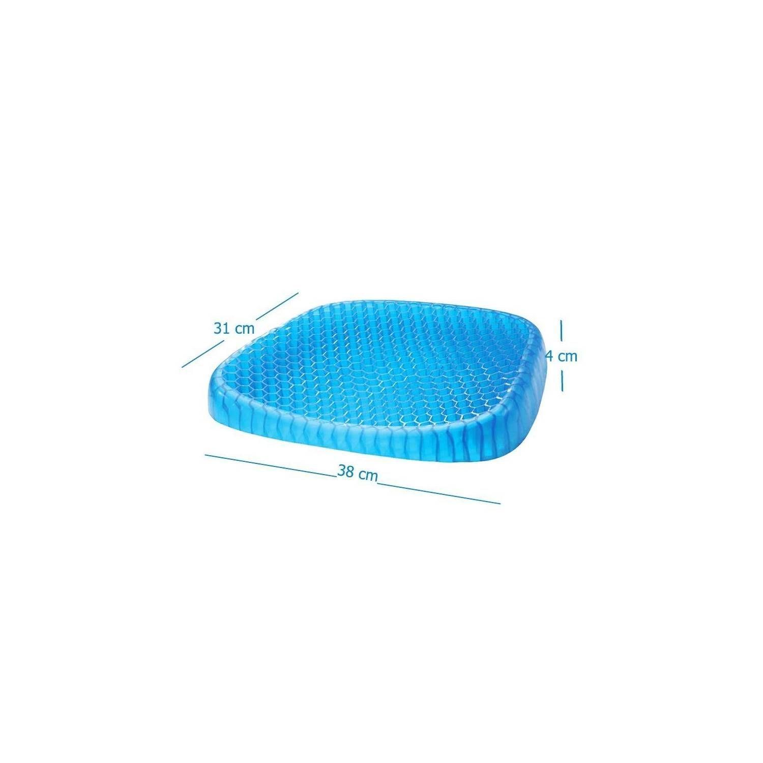 Cojín Silla Gel Goma Ortopédico Ergonómico Auto Asiento Oficina-3