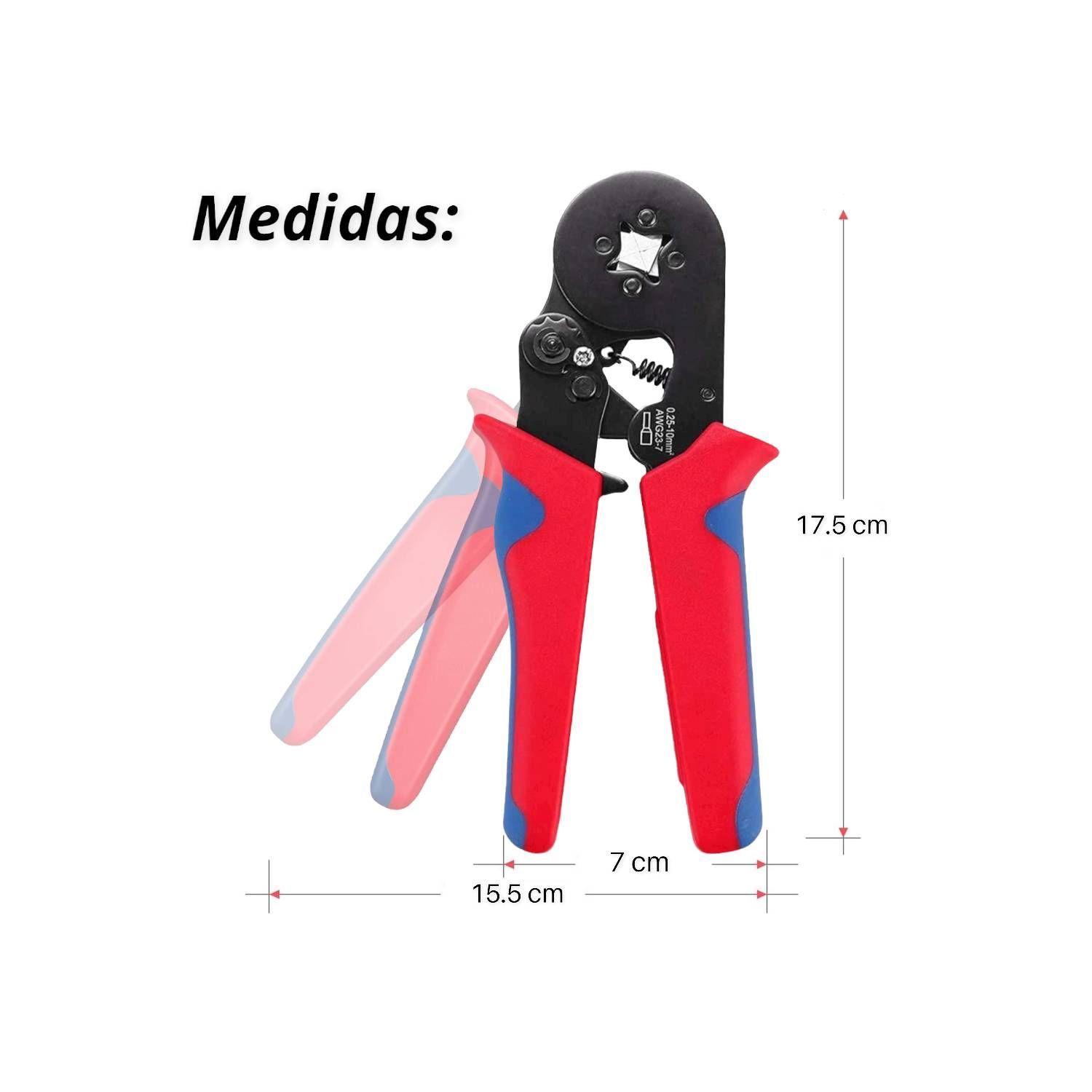 Kit Alicate Crimpadora Prensa Terminal Trinquete 1200 Pcs-3